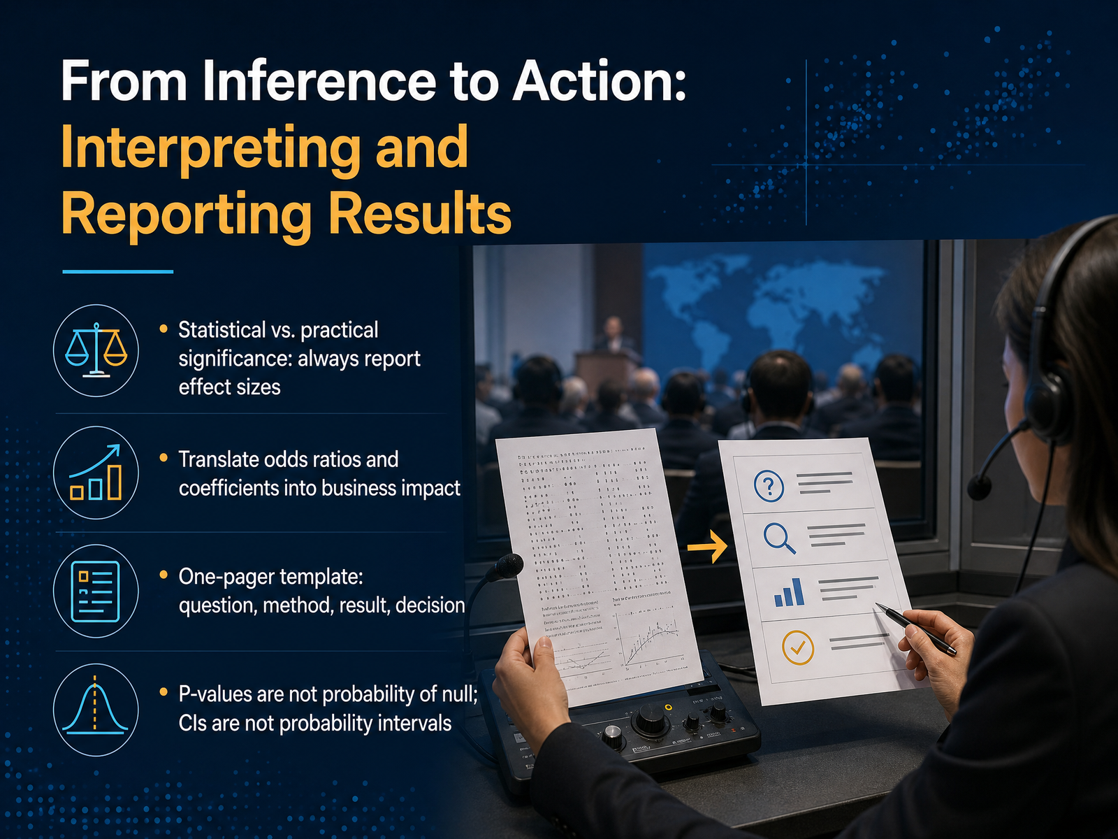 From Inference to Action: Interpreting and Reporting Results