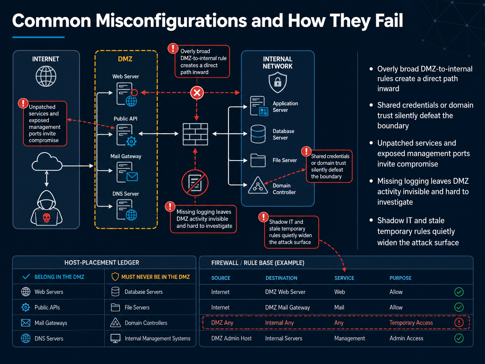Common Misconfigurations and How They Fail