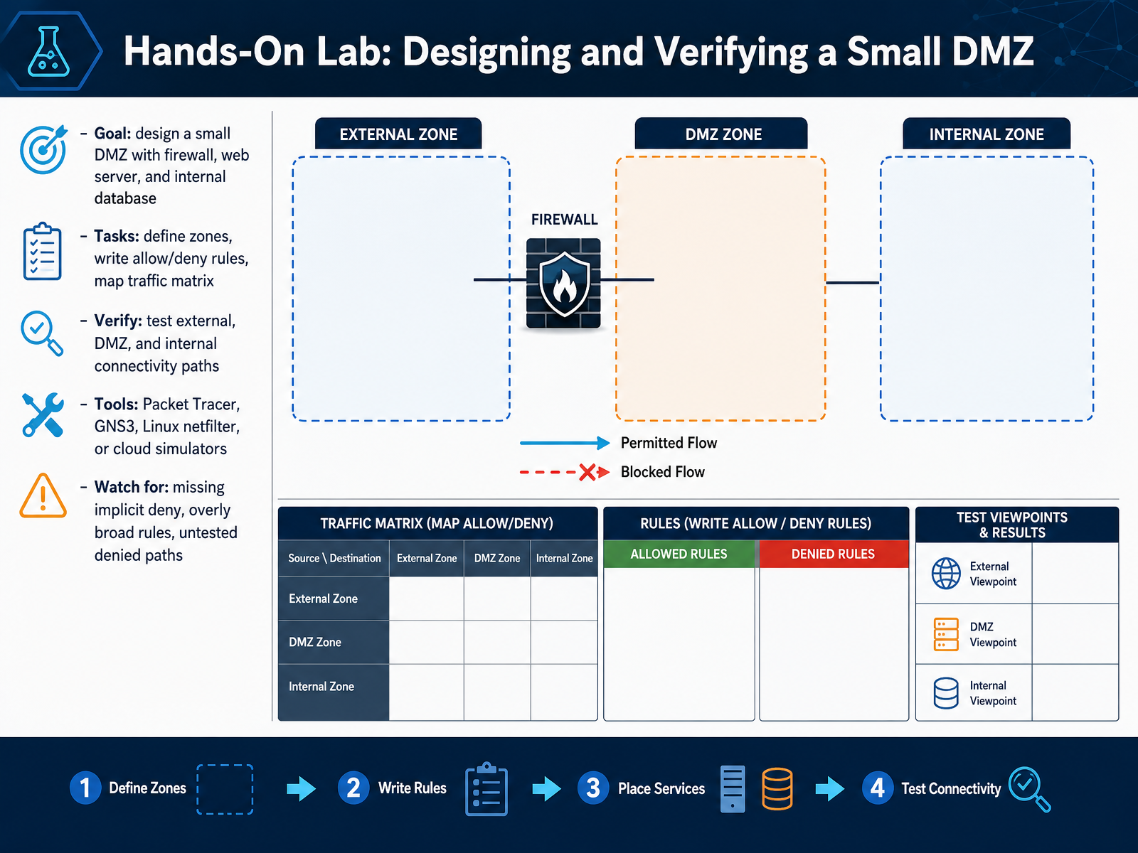 Hands-On Lab: Designing and Verifying a Small DMZ