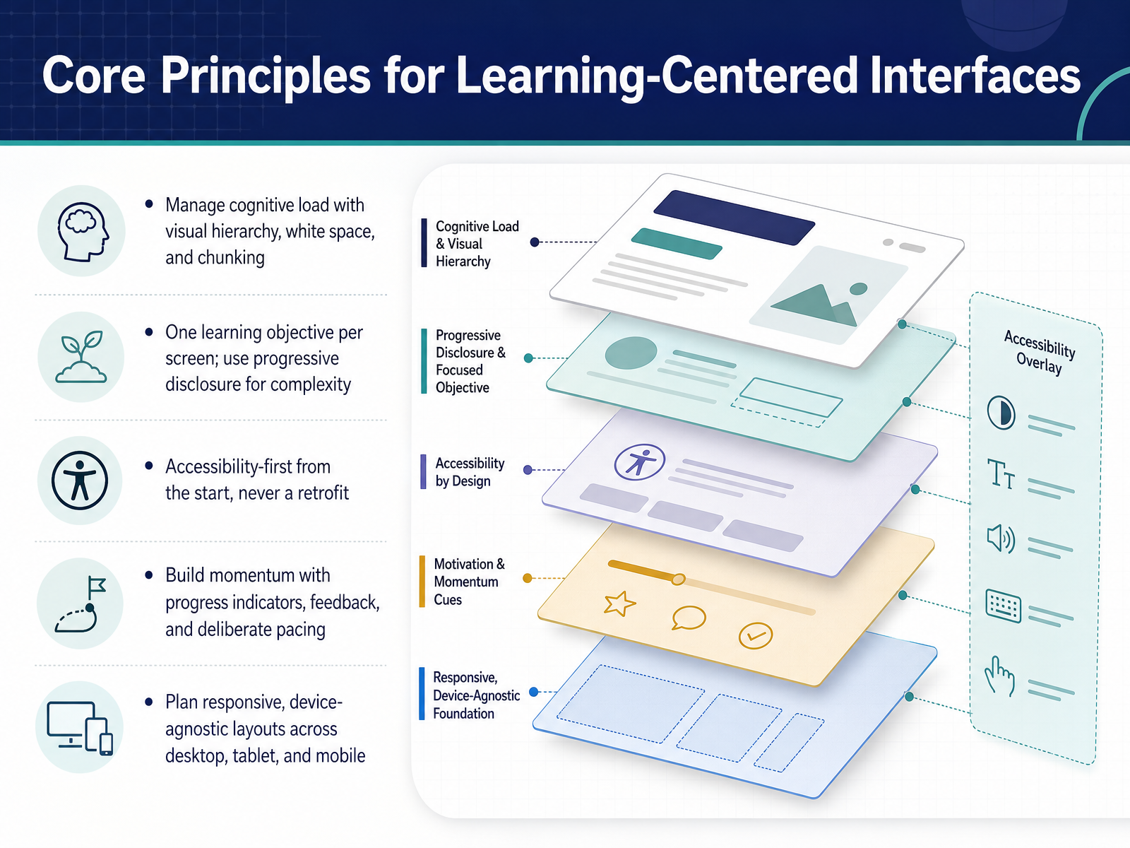 Core Principles for Learning-Centered Interfaces