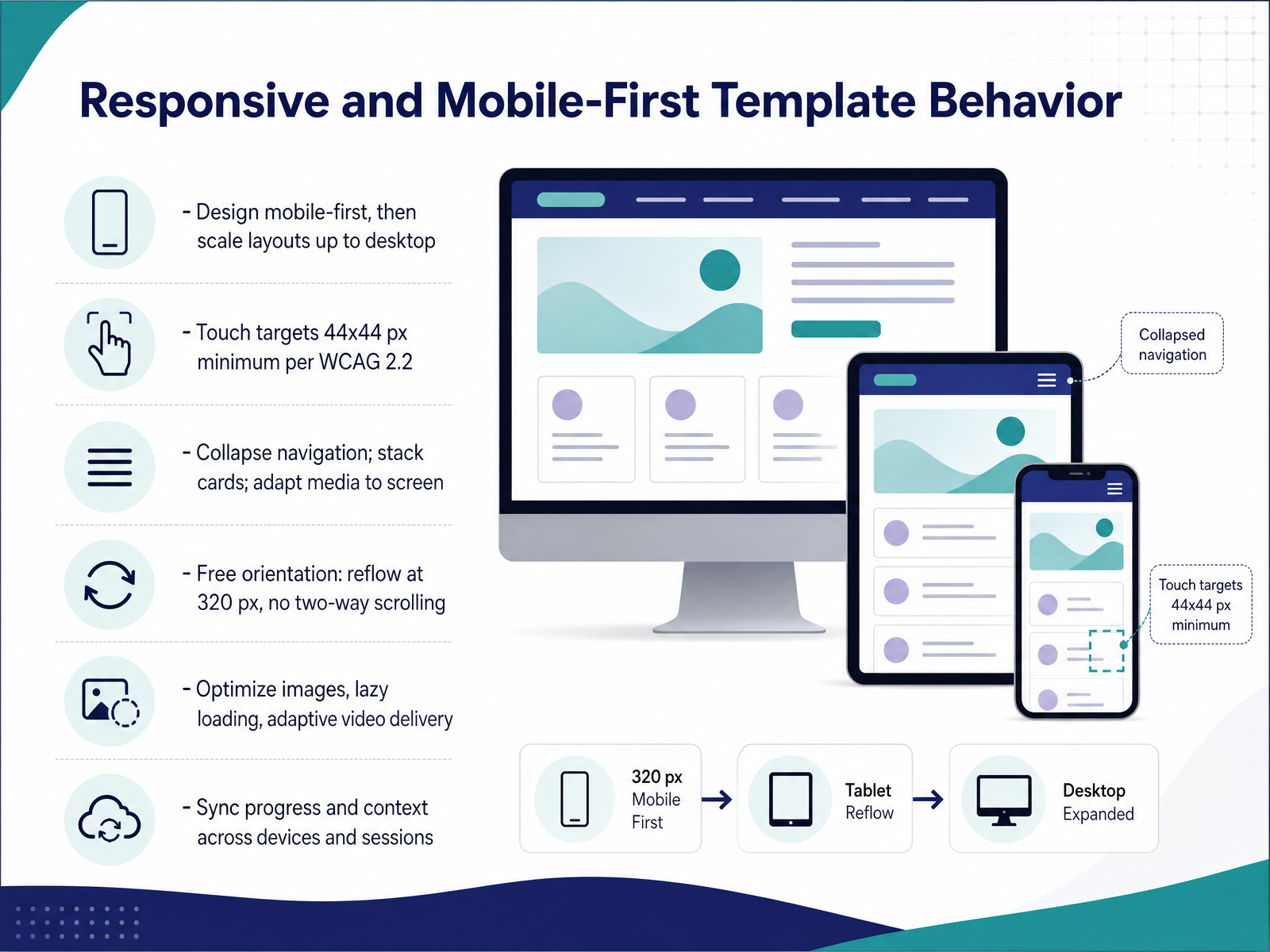 Responsive and Mobile-First Template Behavior