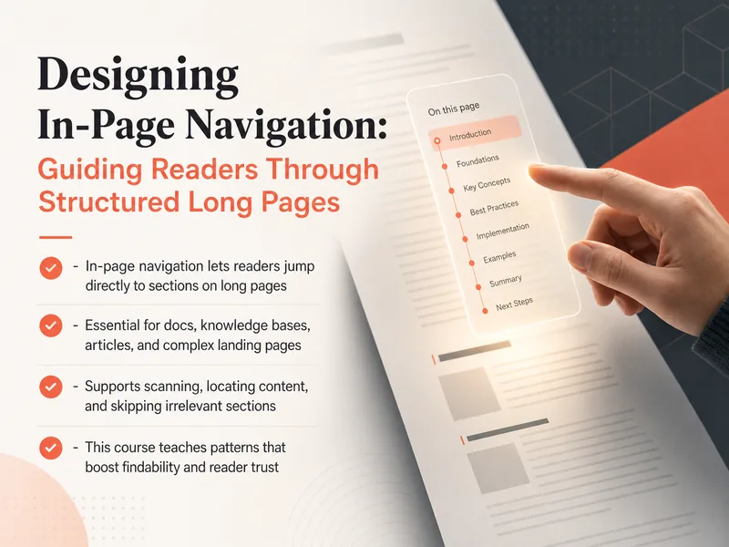 In-Page Navigation Design — digital-human course