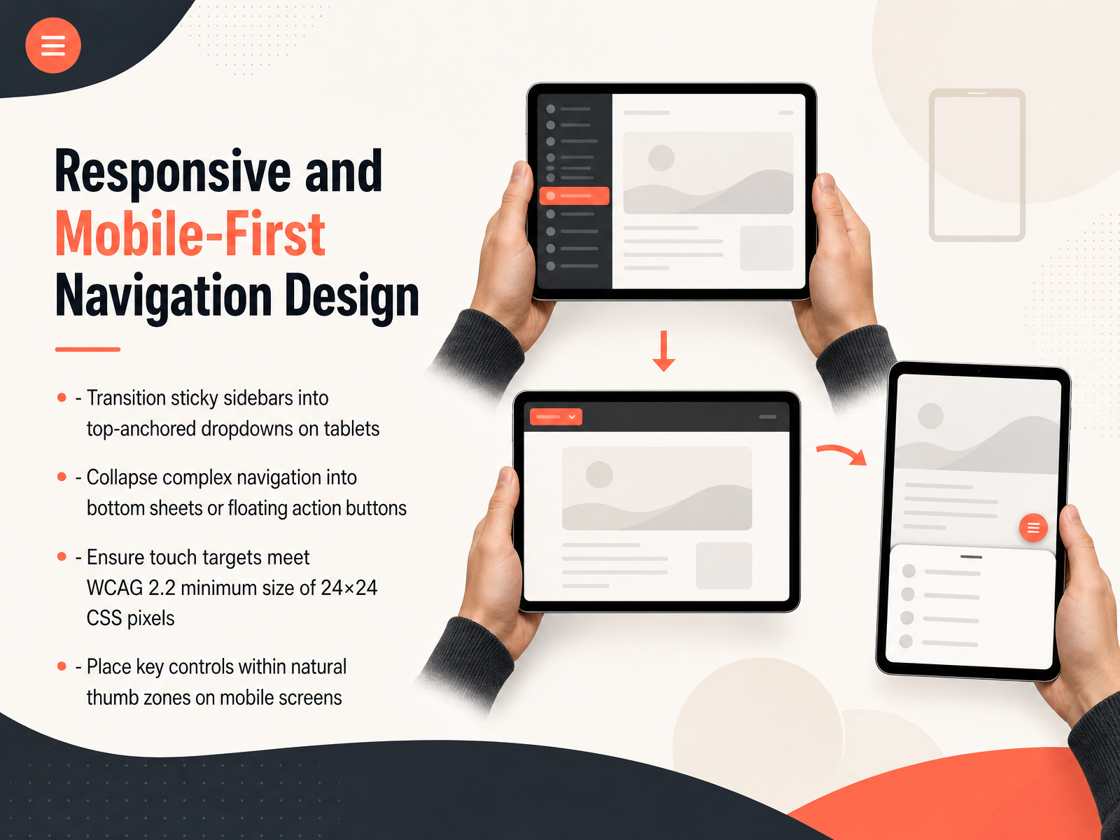 Responsive and Mobile-First Navigation Design