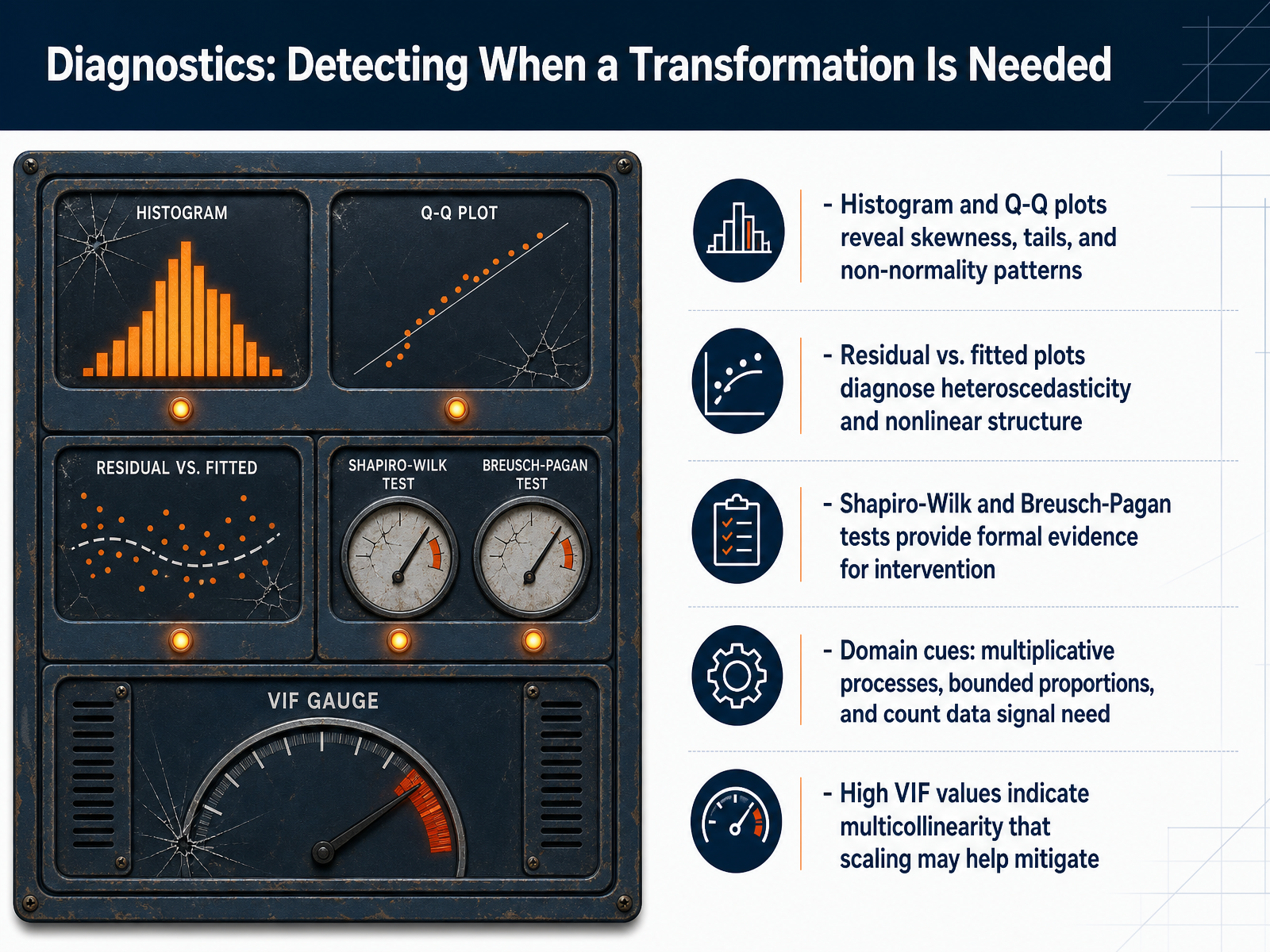 Diagnostics: Detecting When a Transformation Is Needed