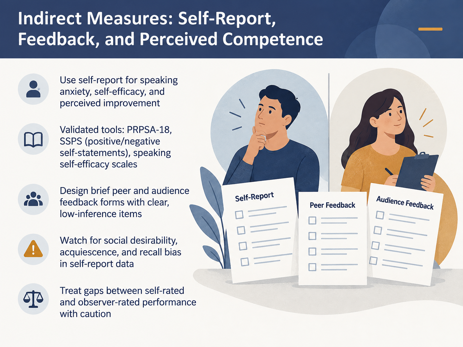 Indirect Measures: Self-Report, Feedback, and Perceived Competence