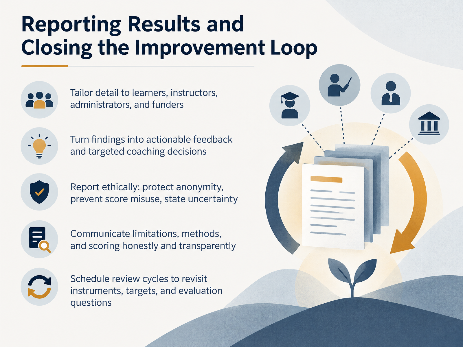 Reporting Results and Closing the Improvement Loop