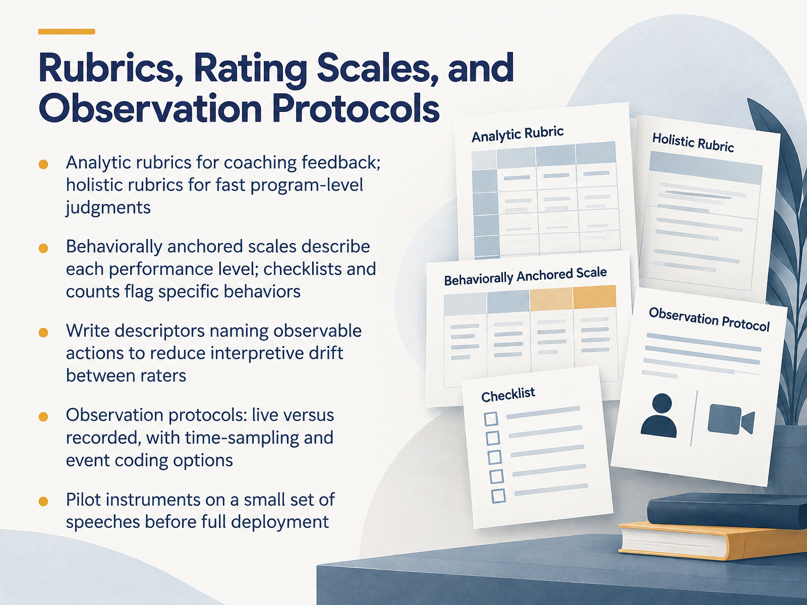 Rubrics, Rating Scales, and Observation Protocols