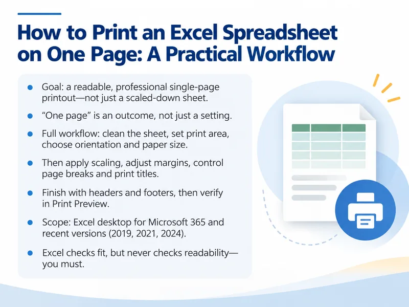 Print Excel Spreadsheet on One Page — digital-human course