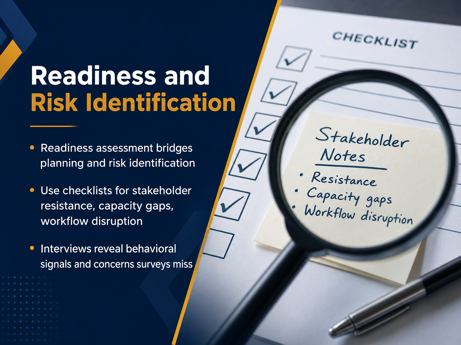 Readiness and Risk Identification
