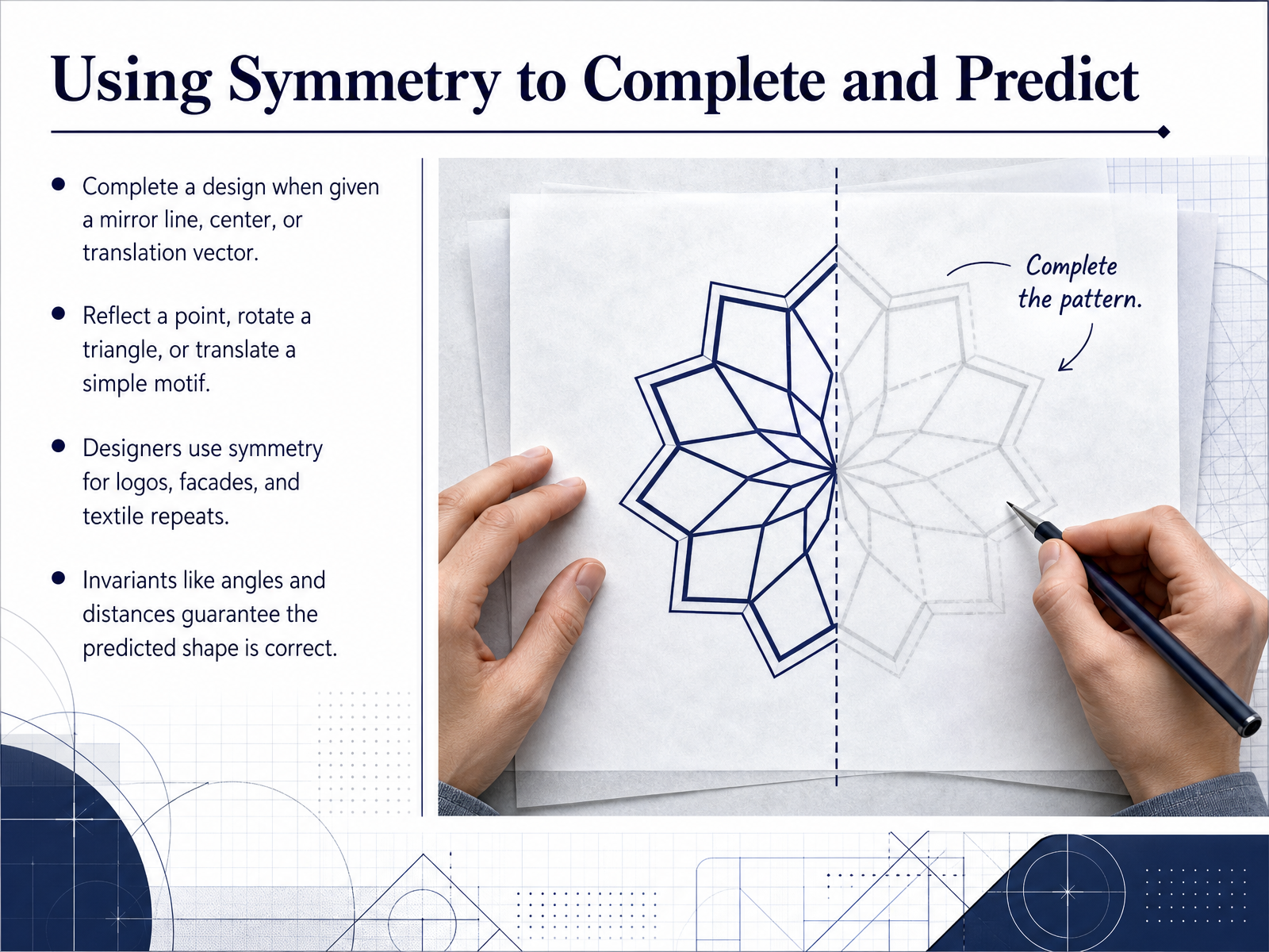 Using Symmetry to Complete and Predict