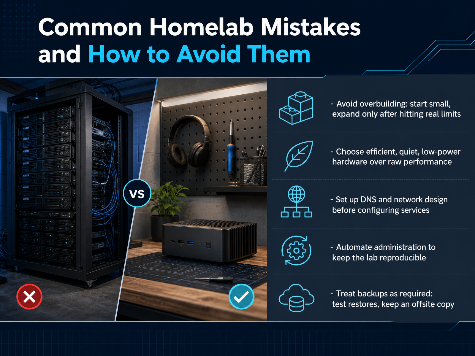Common Homelab Mistakes and How to Avoid Them