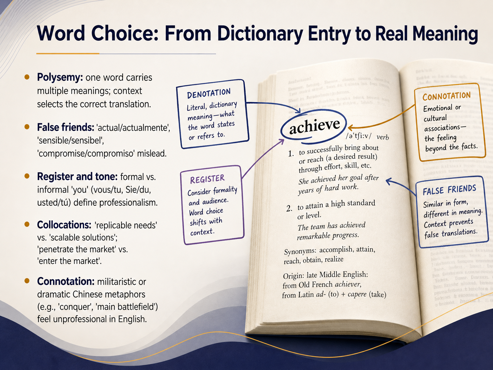Word Choice: From Dictionary Entry to Real Meaning