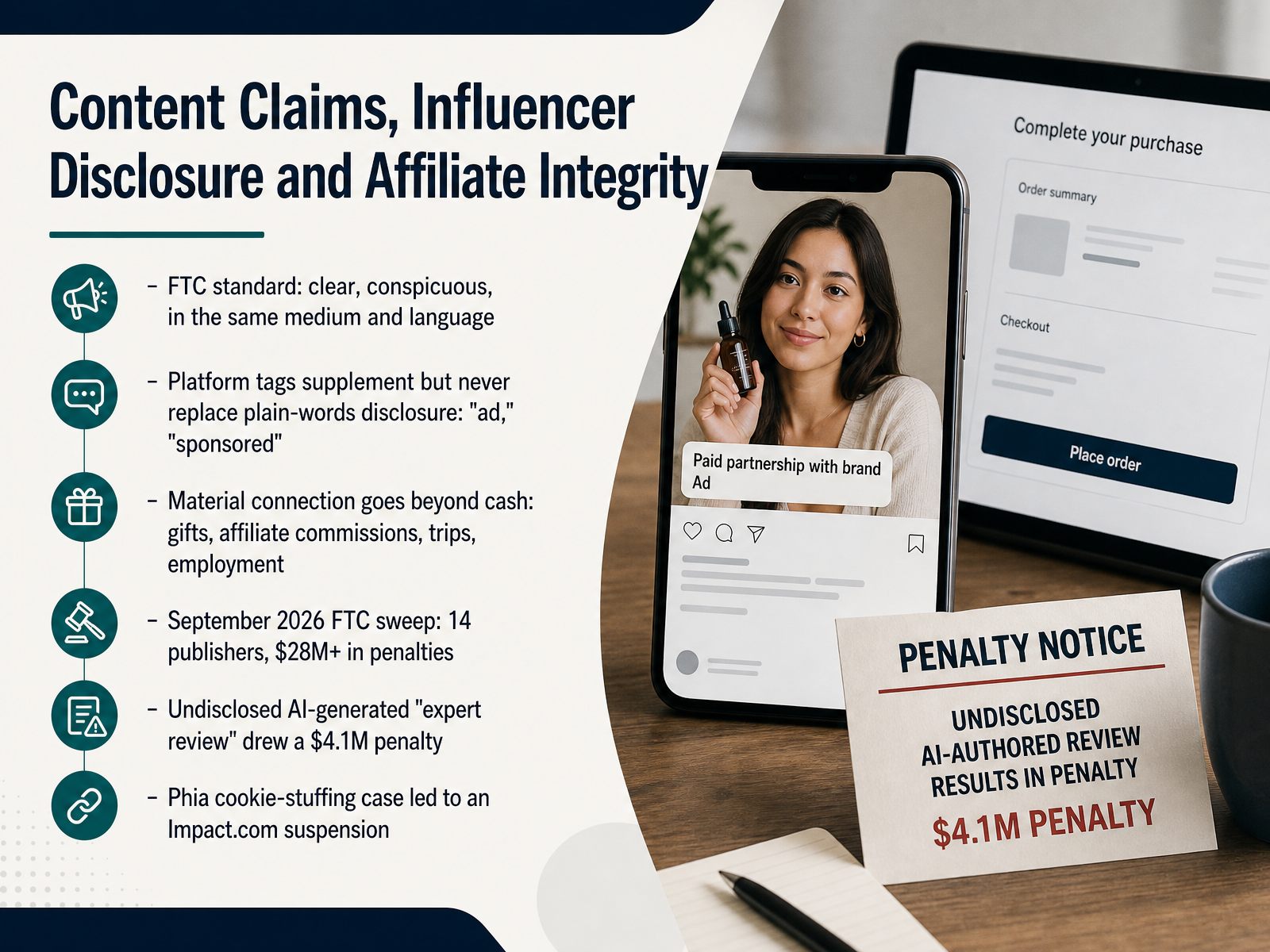 Content Claims, Influencer Disclosure and Affiliate Integrity