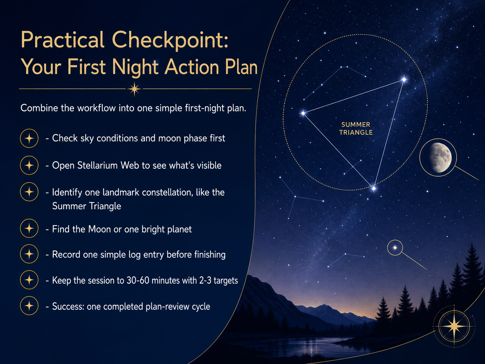 Practical Checkpoint: Your First Night Action Plan