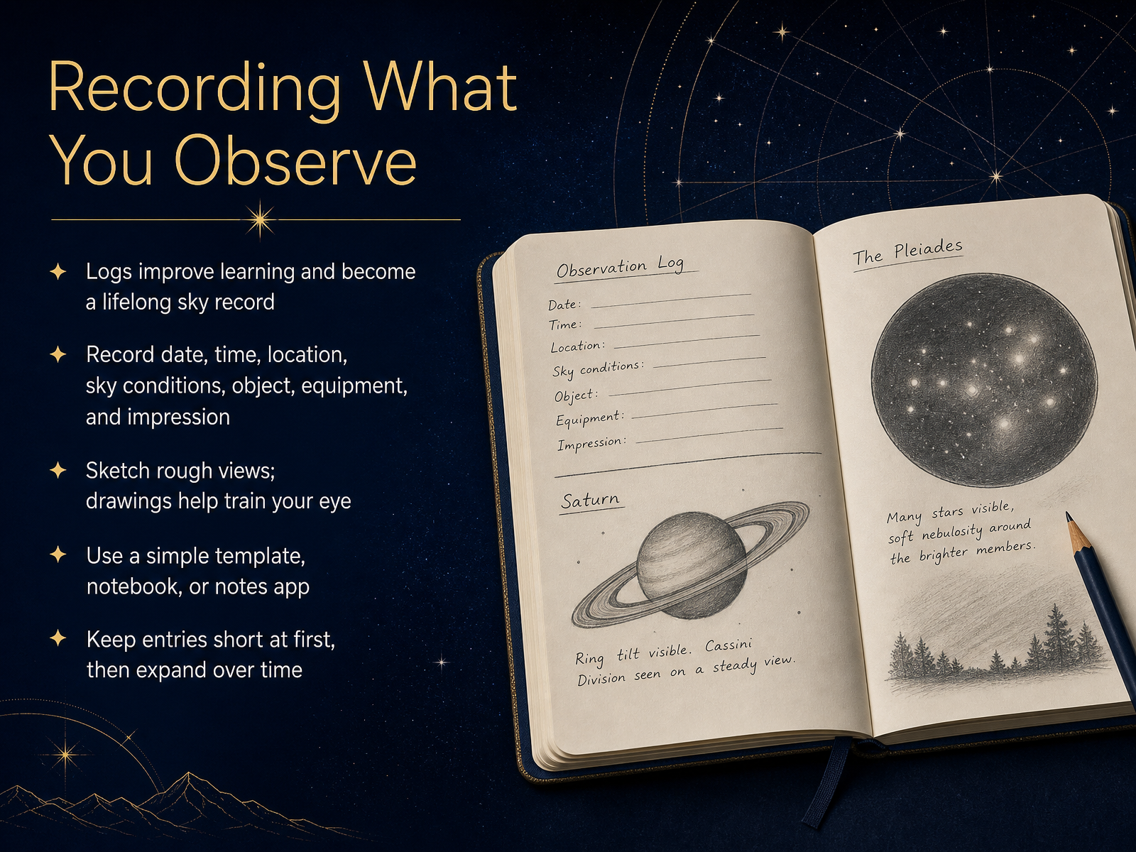 Recording What You Observe