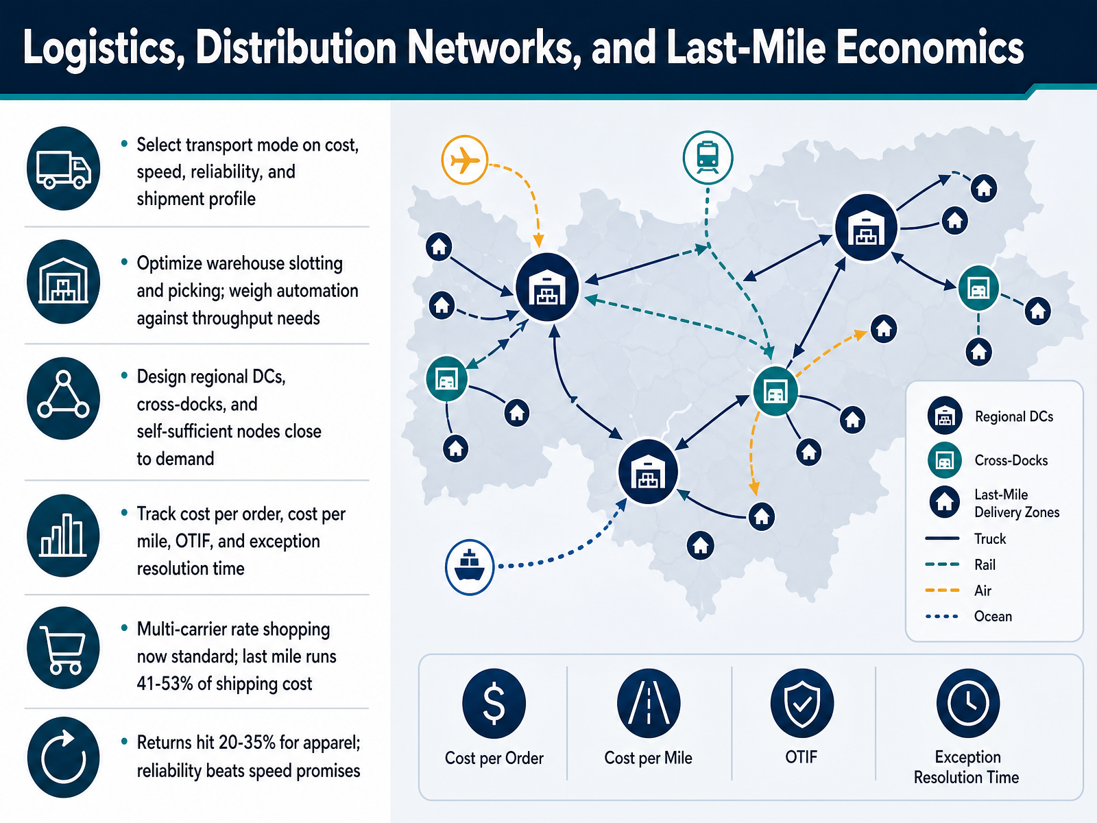 Logistics, Distribution Networks, and Last-Mile Economics