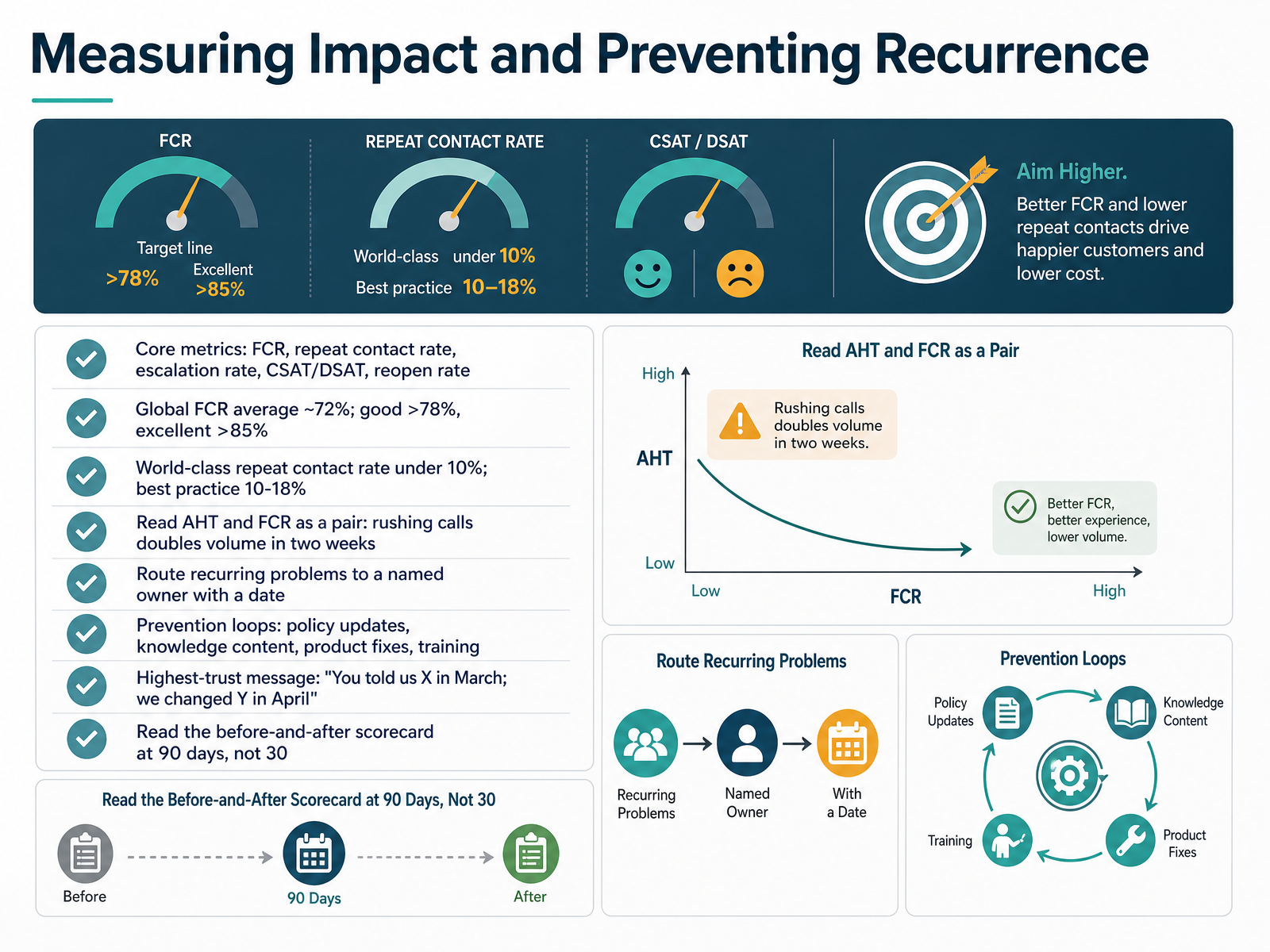 Measuring Impact and Preventing Recurrence