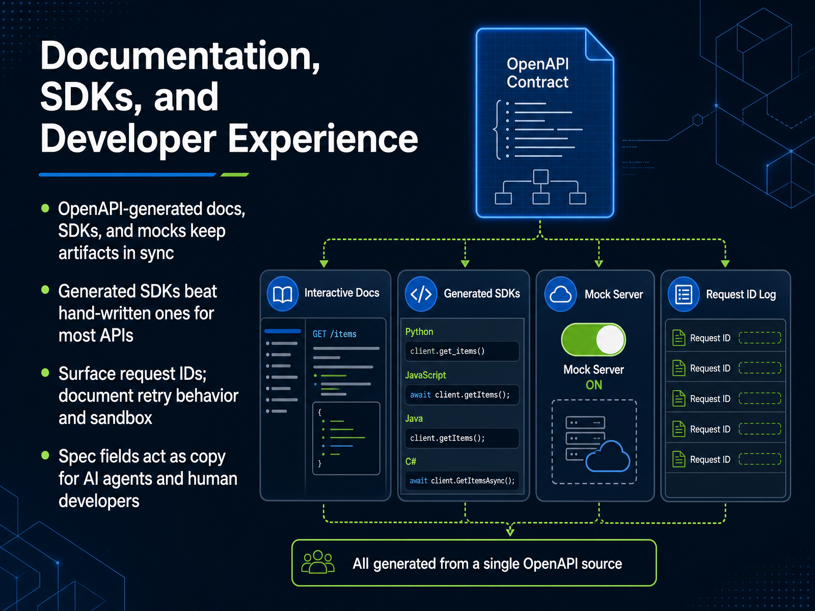 Documentation, SDKs, and Developer Experience