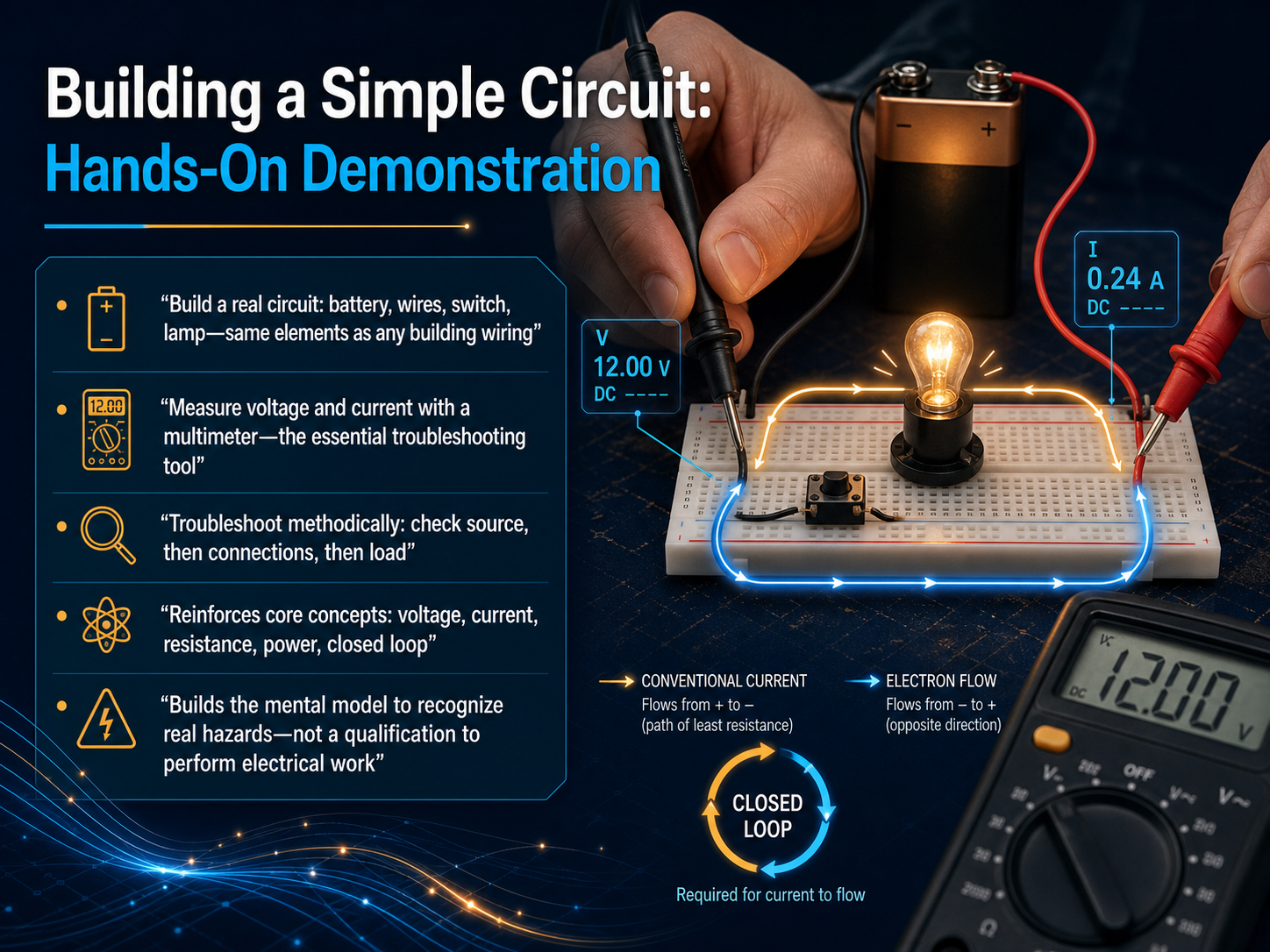 Building a Simple Circuit: Hands-On Demonstration