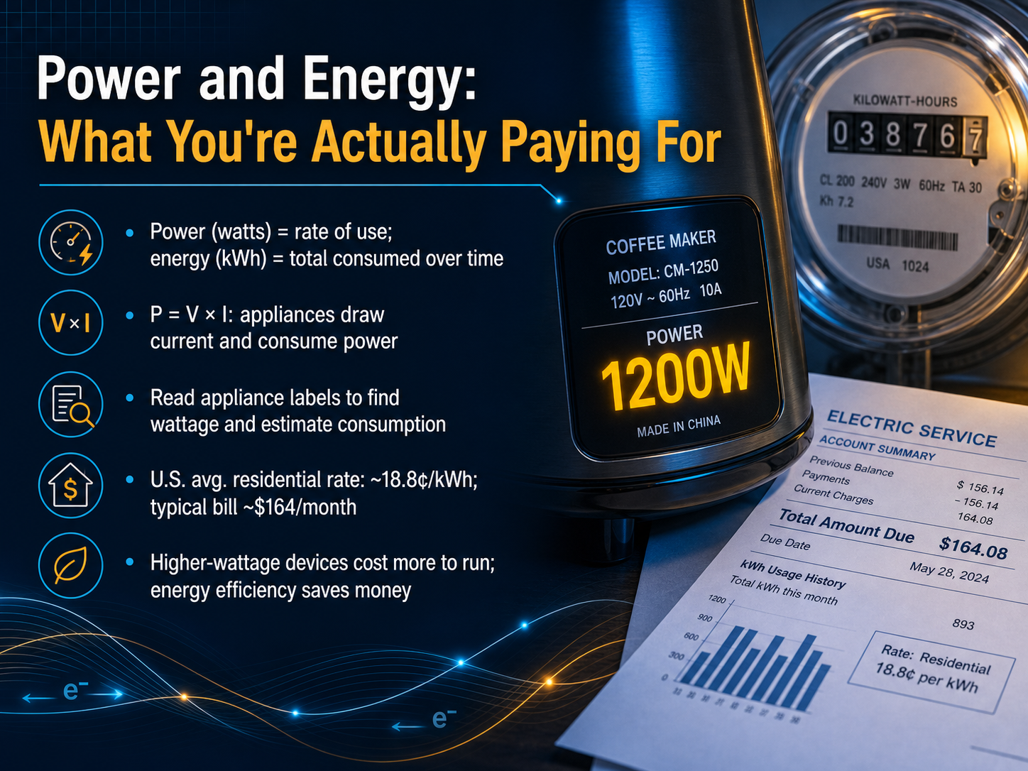 Power and Energy: What You're Actually Paying For