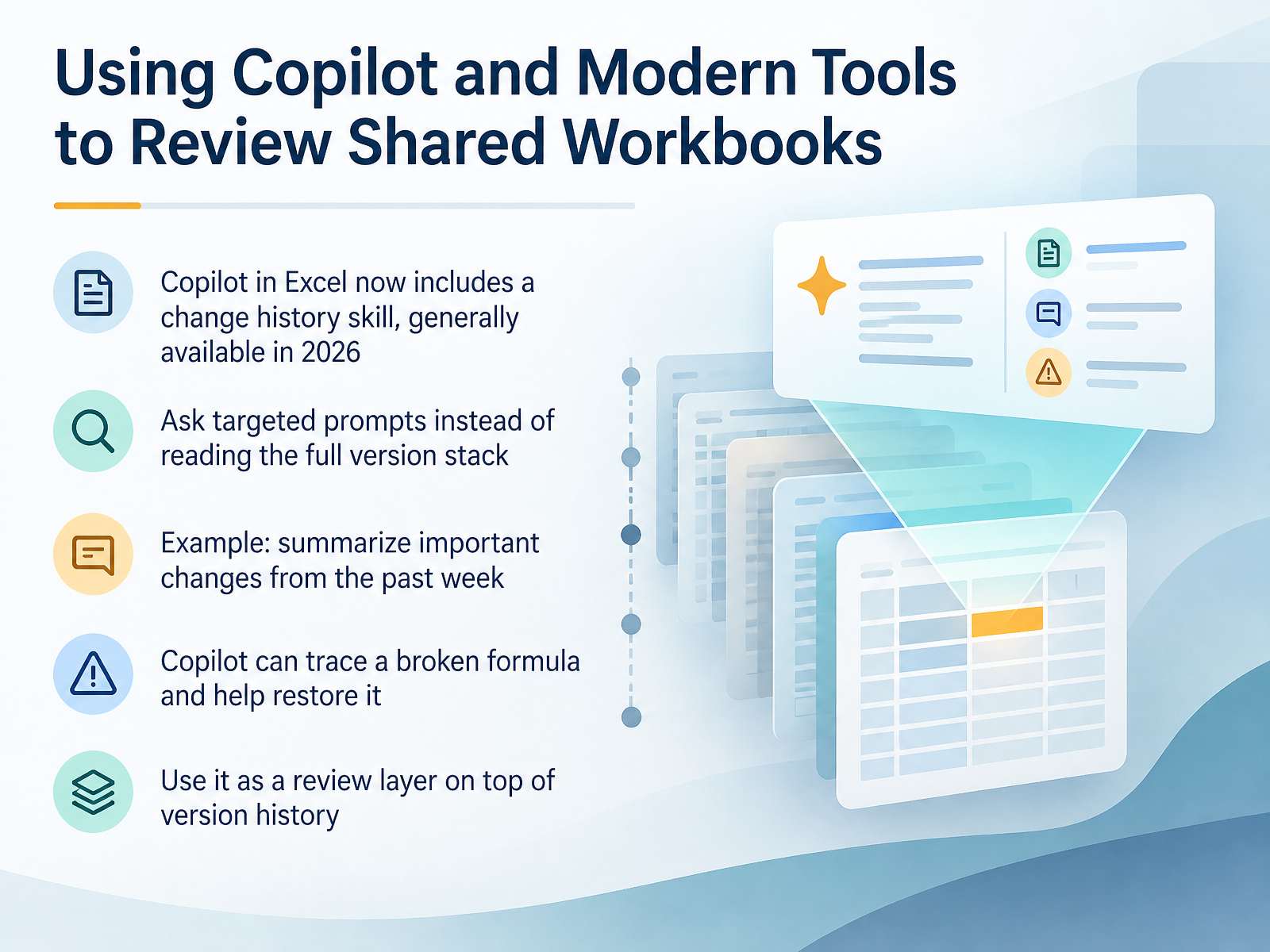 Using Copilot and Modern Tools to Review Shared Workbooks