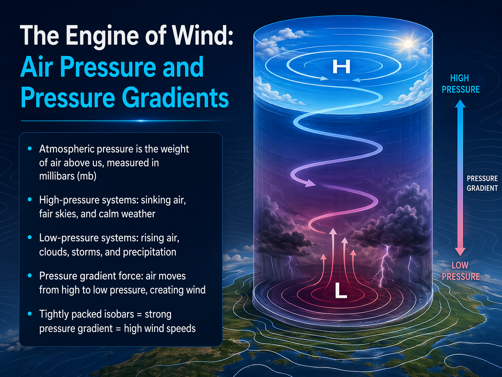 The Engine of Wind: Air Pressure and Pressure Gradients