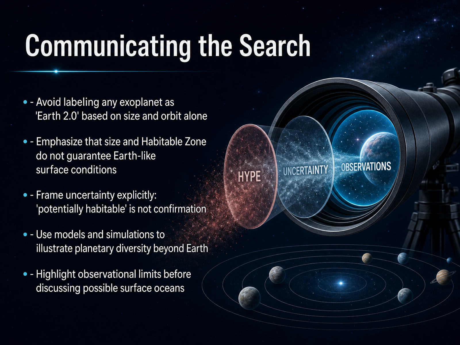 Communicating the Search