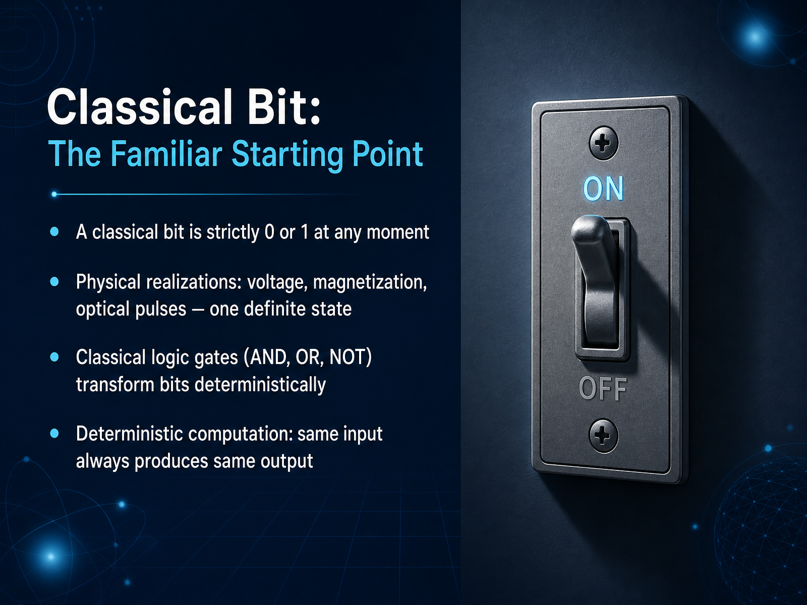 Classical Bit: The Familiar Starting Point