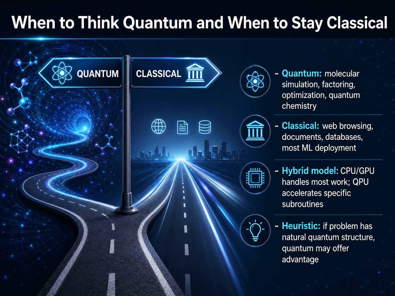 When to Think Quantum and When to Stay Classical