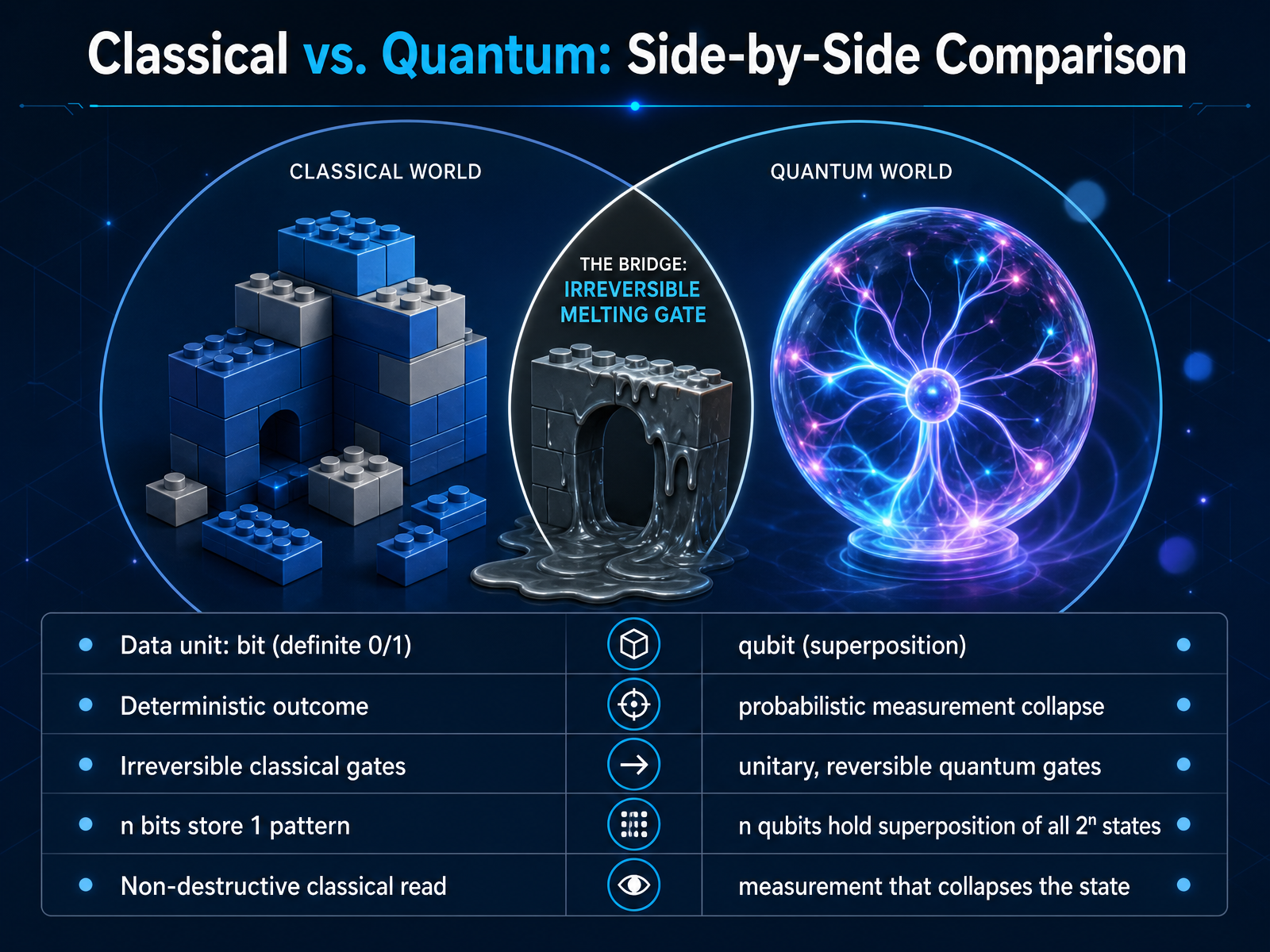 Classical vs. Quantum: Side-by-Side Comparison