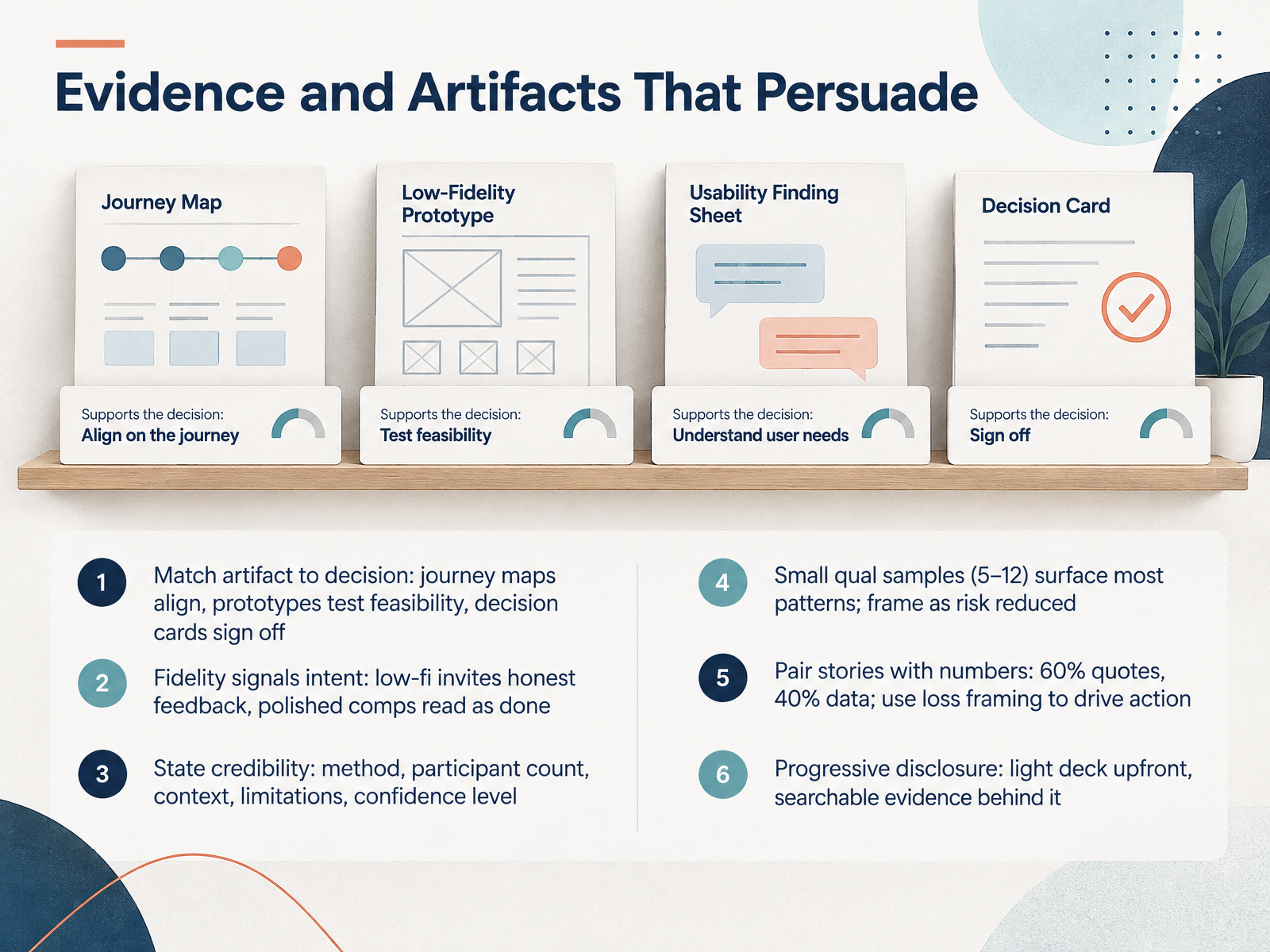 Evidence and Artifacts That Persuade