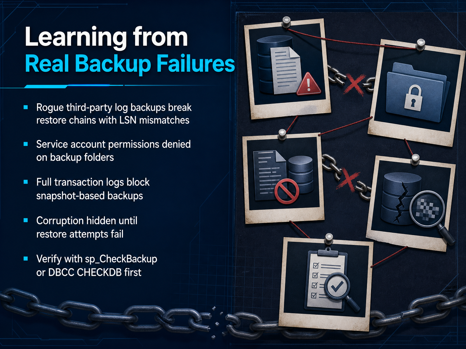 Learning from Real Backup Failures