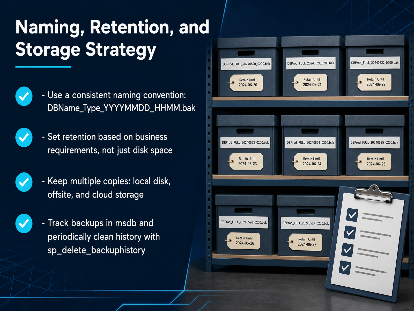 Naming, Retention, and Storage Strategy