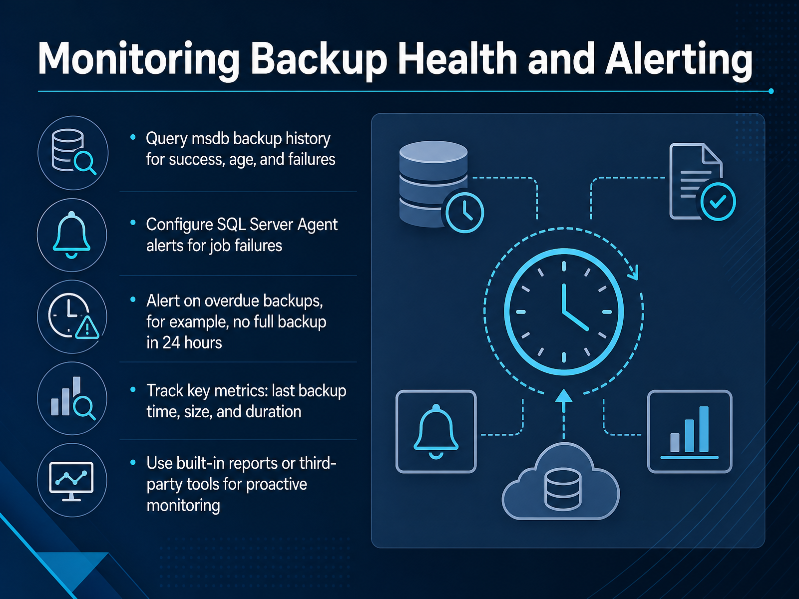 Monitoring Backup Health and Alerting