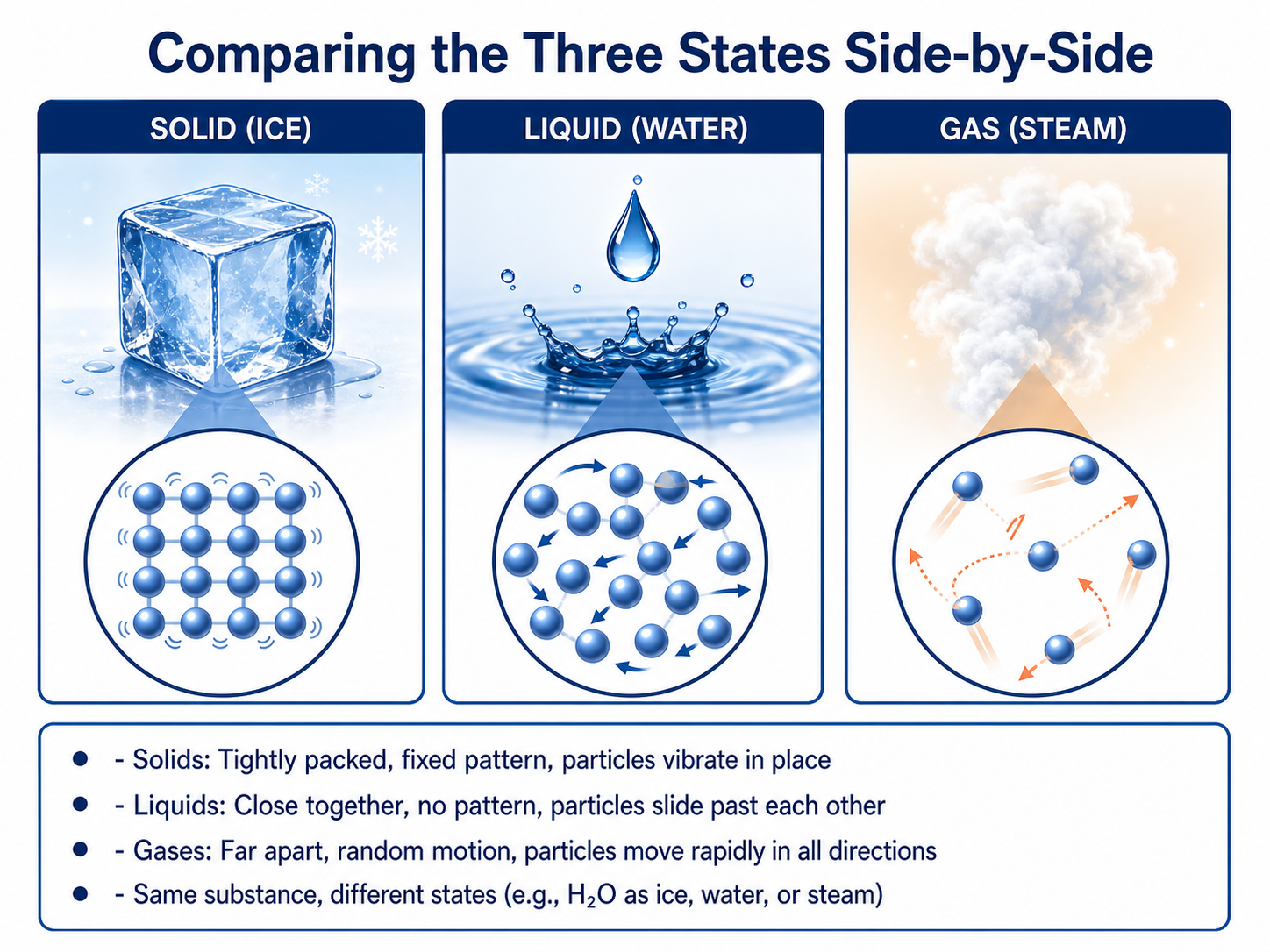 Comparing the Three States Side-by-Side