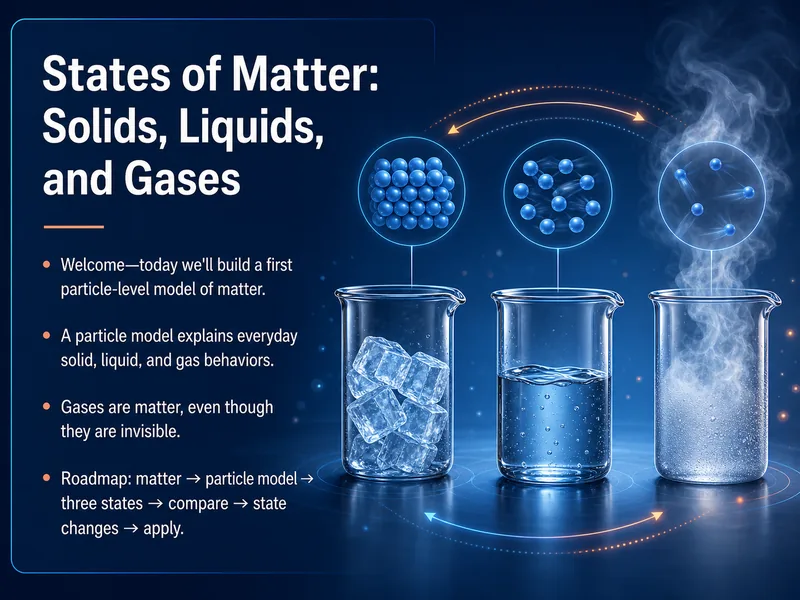 States of Matter: Solids, Liquids, Gases — digital-human course