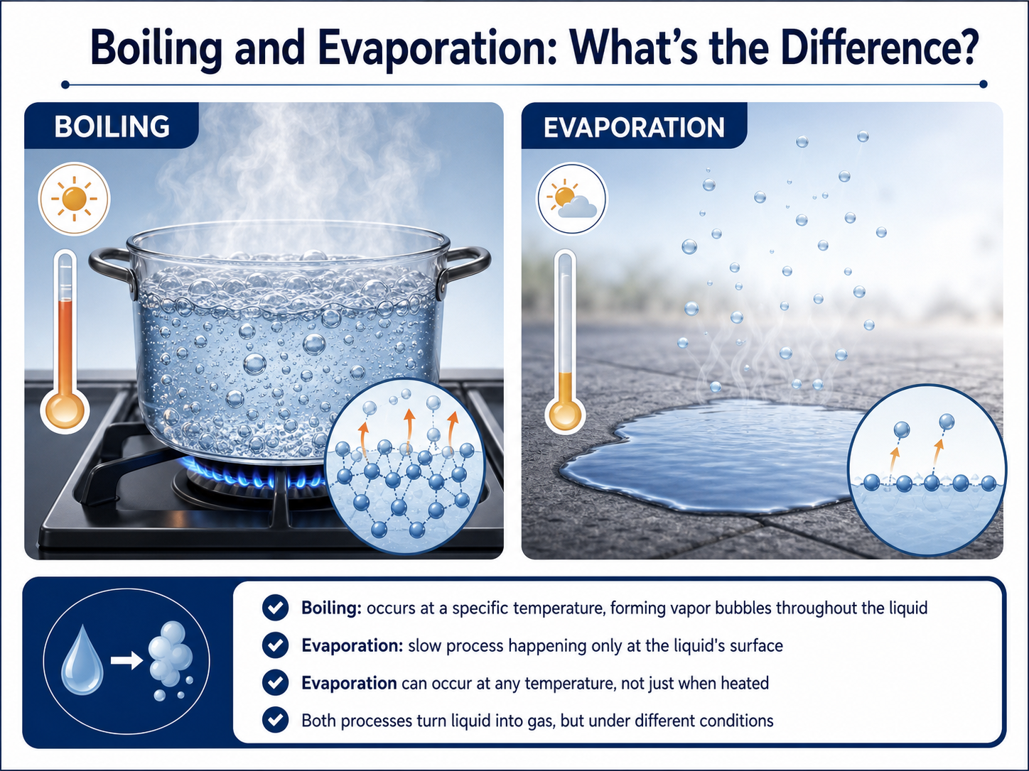 Boiling and Evaporation: What's the Difference?