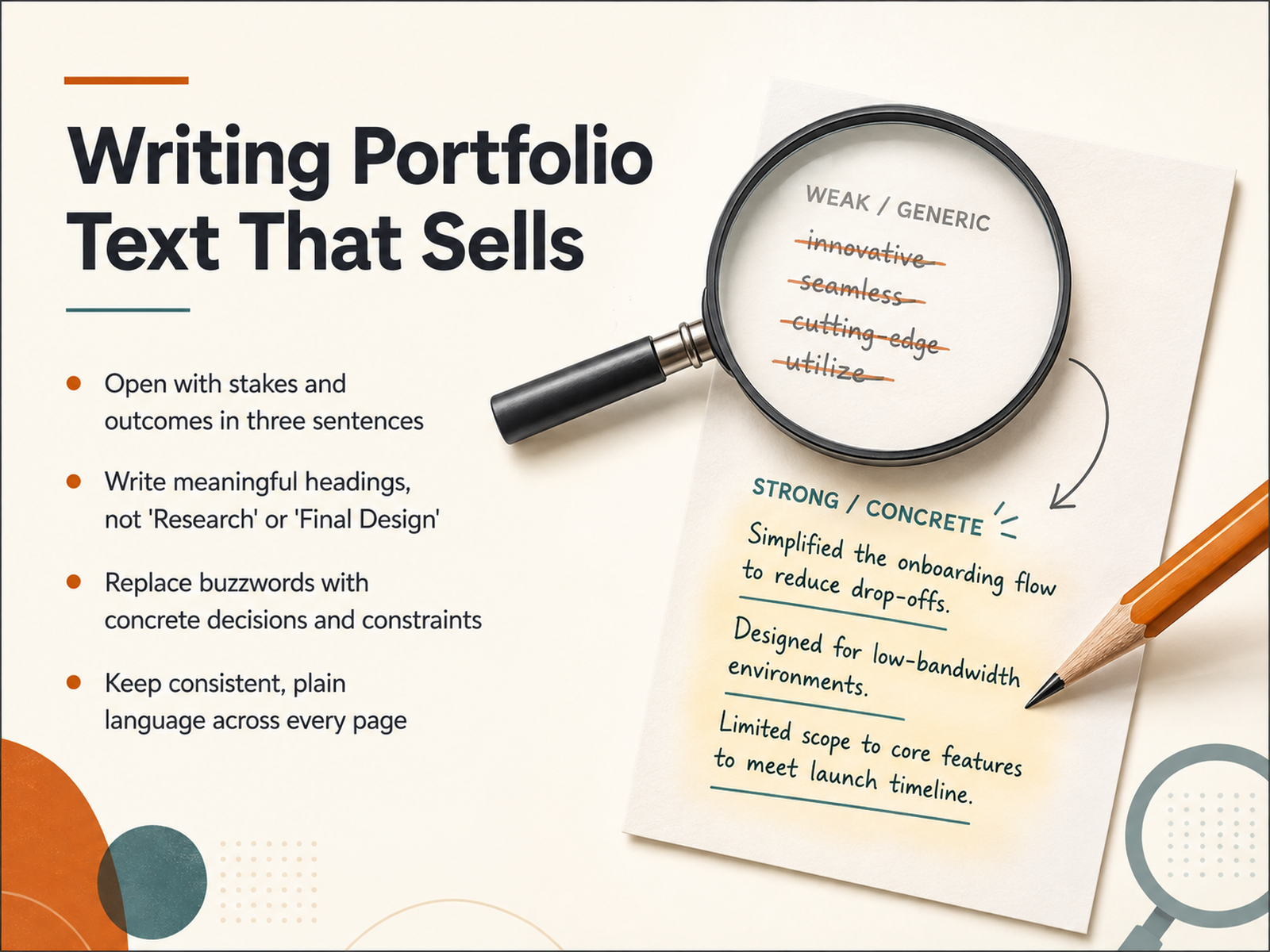 Writing Portfolio Text That Sells
