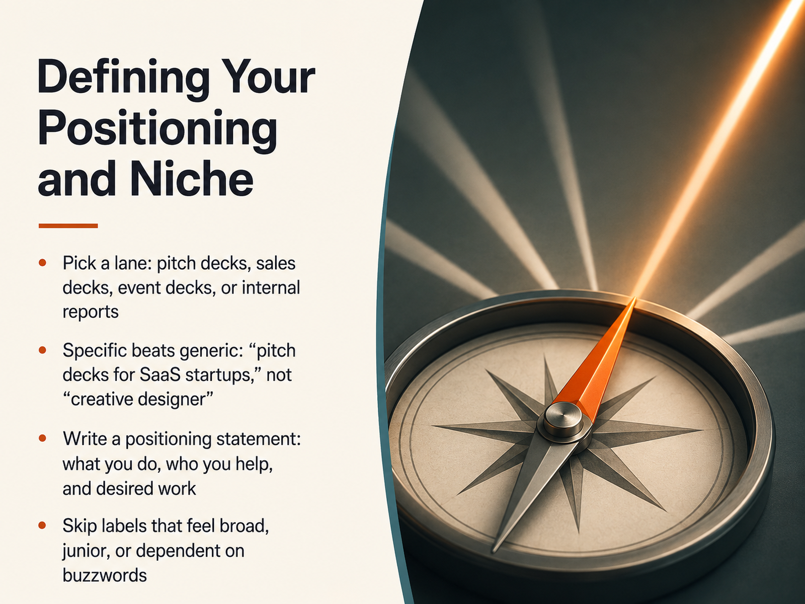 Defining Your Positioning and Niche