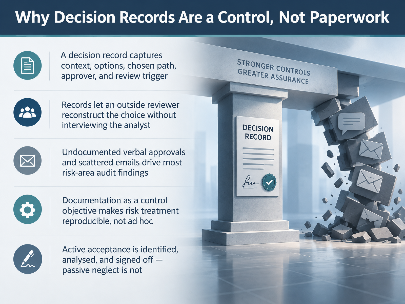 Why Decision Records Are a Control, Not Paperwork