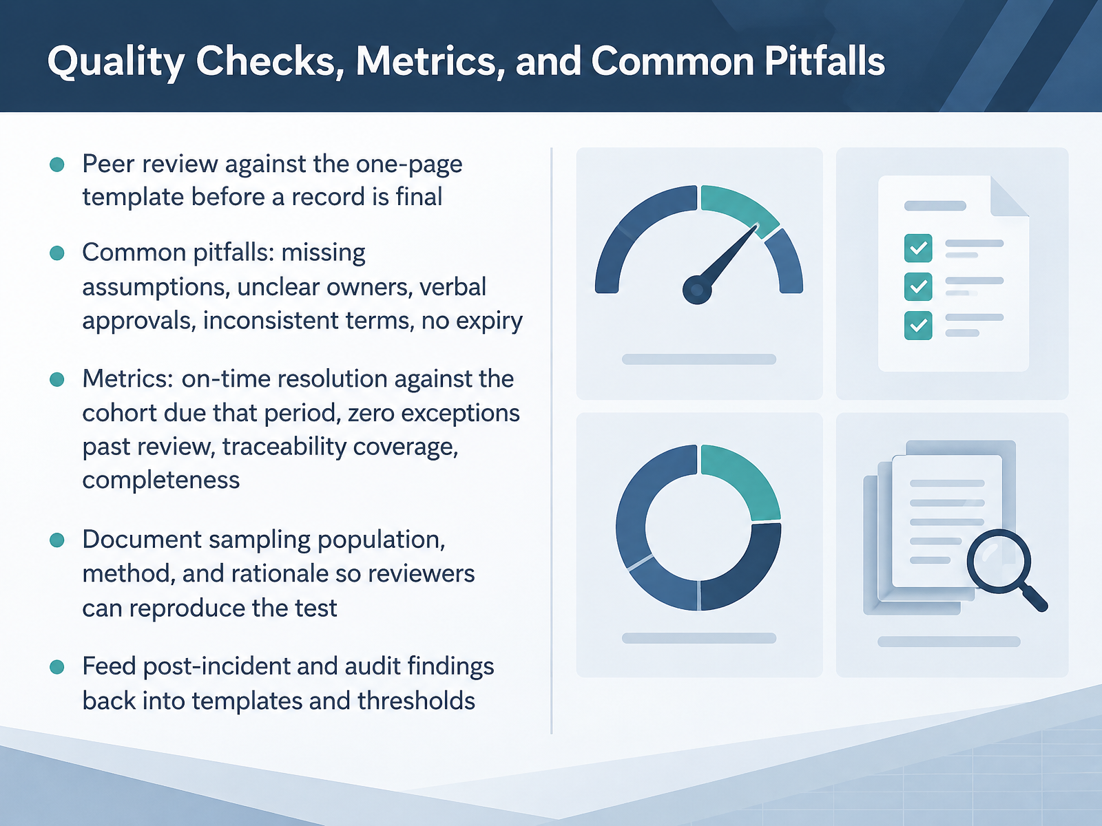 Quality Checks, Metrics, and Common Pitfalls