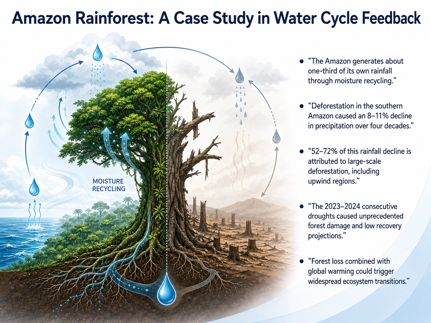 Amazon Rainforest: A Case Study in Water Cycle Feedback