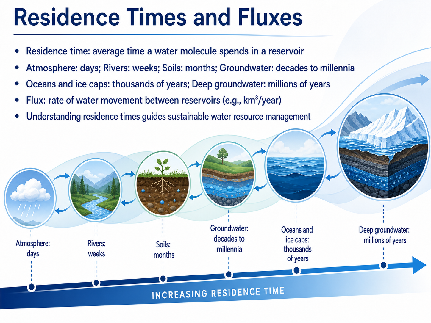 Residence Times and Fluxes