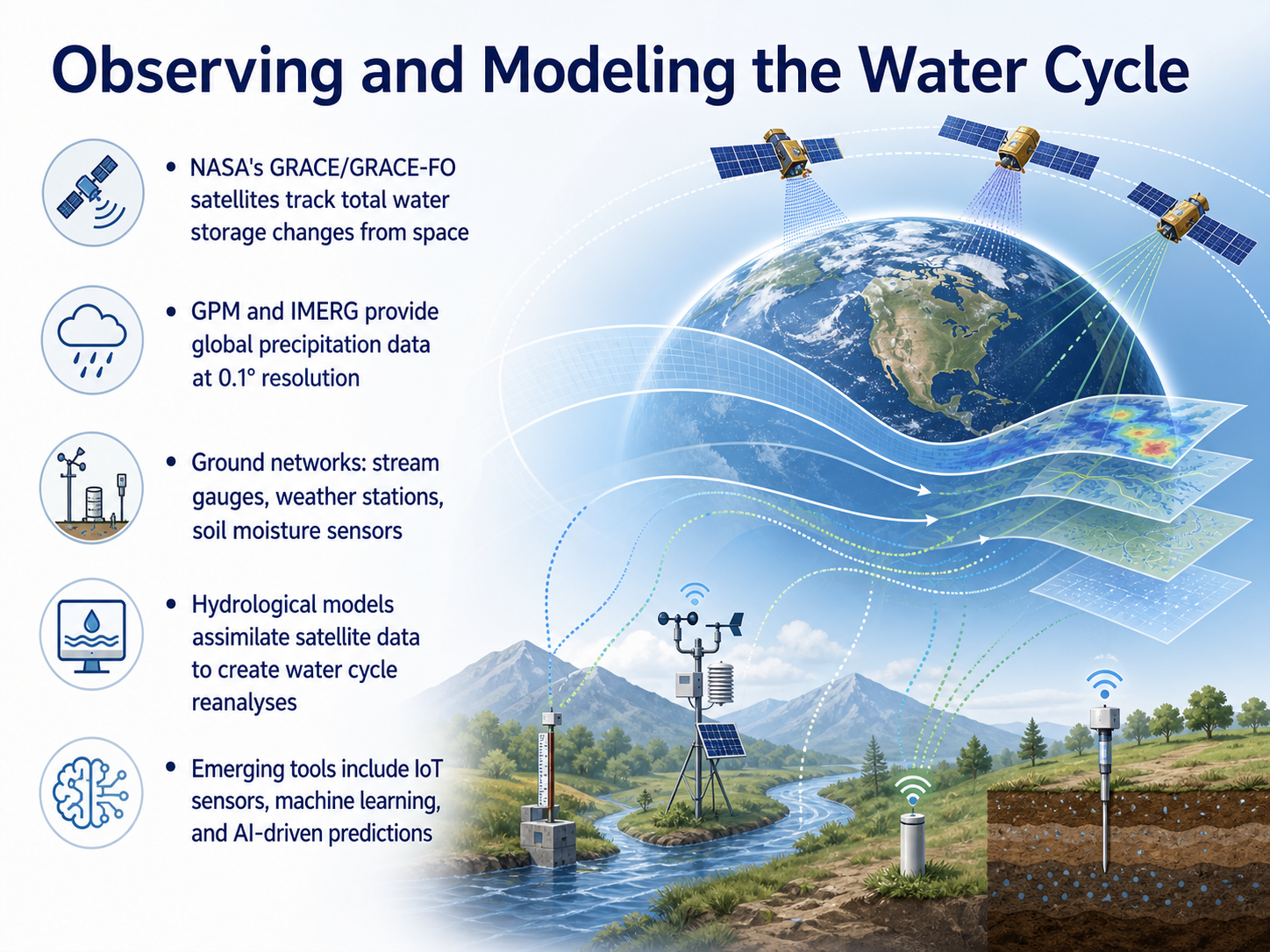 Observing and Modeling the Water Cycle