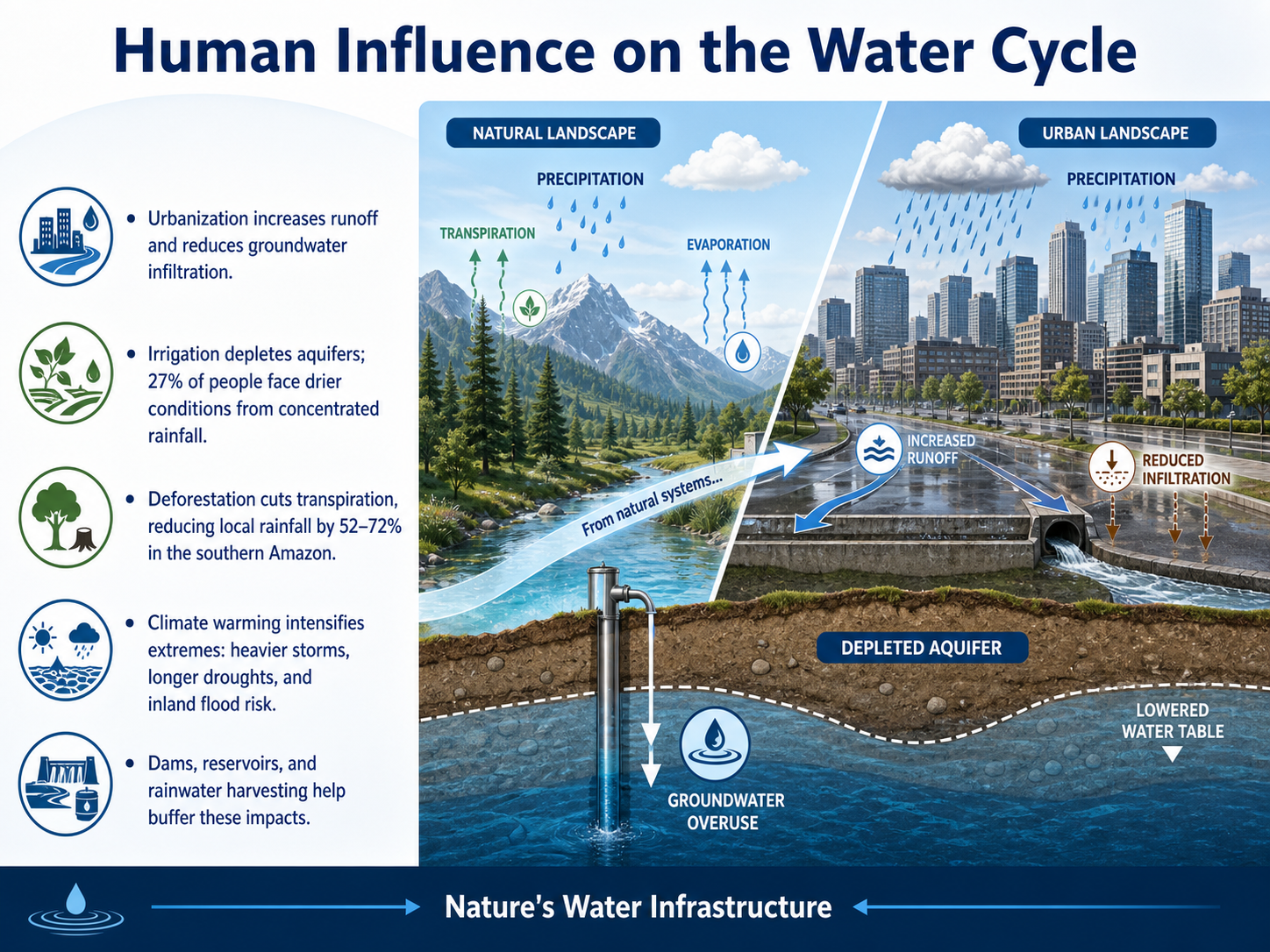 Human Influence on the Water Cycle