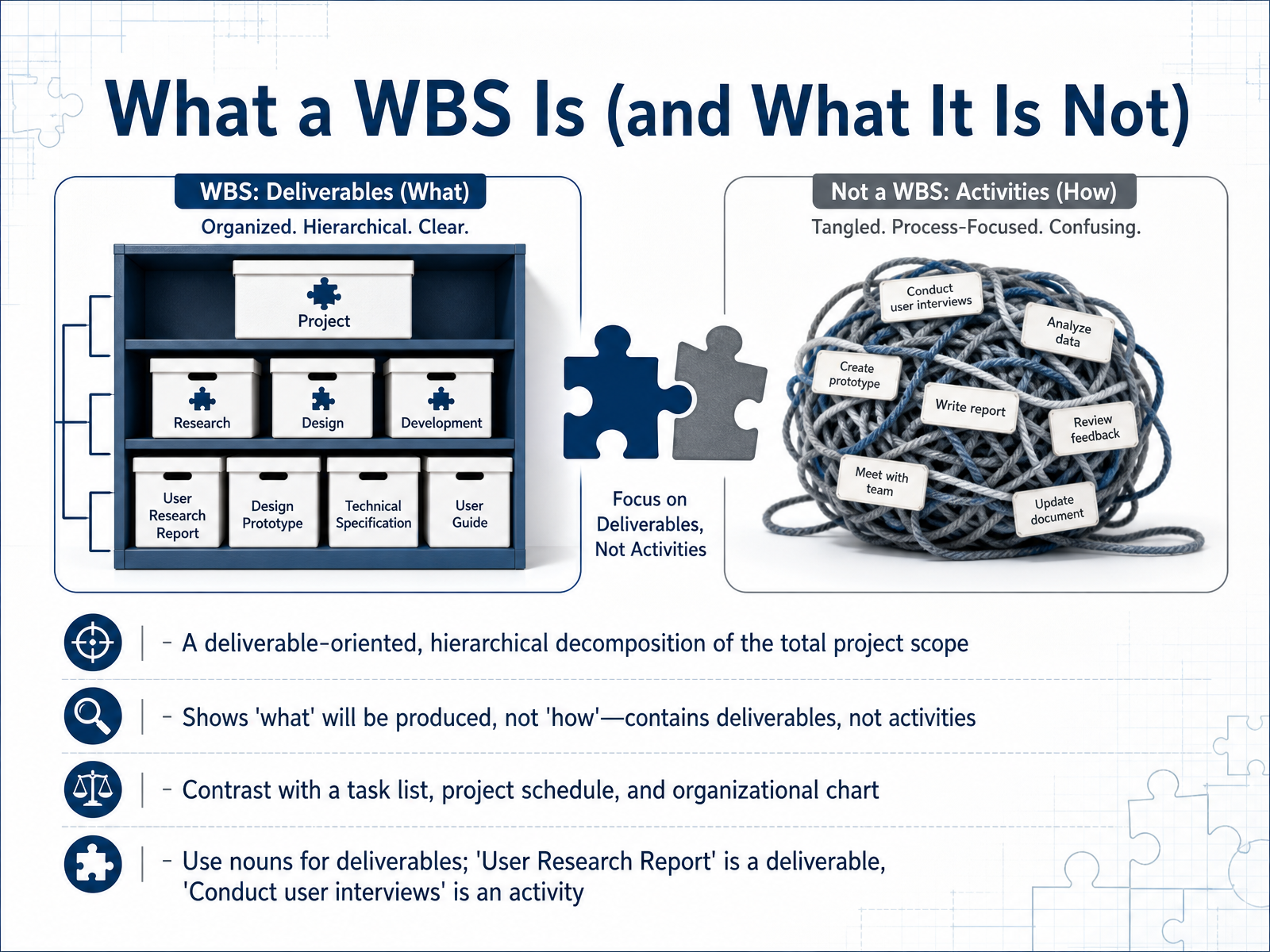 What a WBS Is (and What It Is Not)