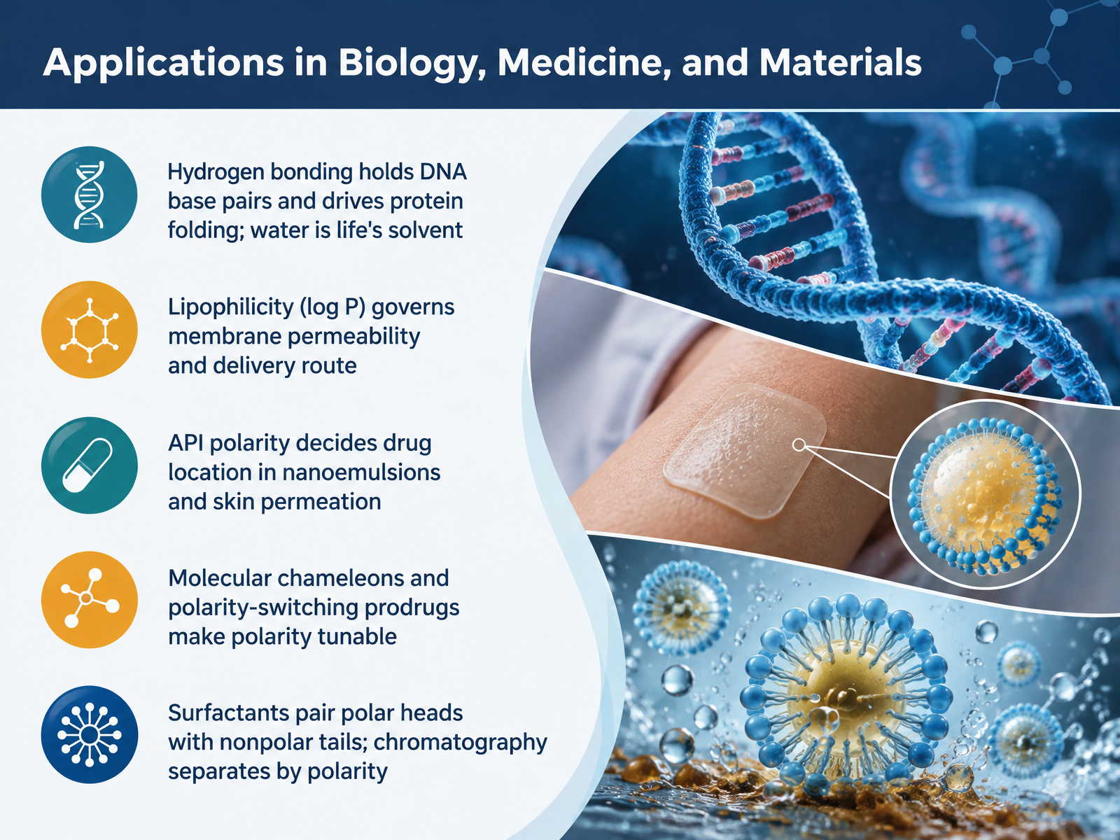 Applications in Biology, Medicine, and Materials