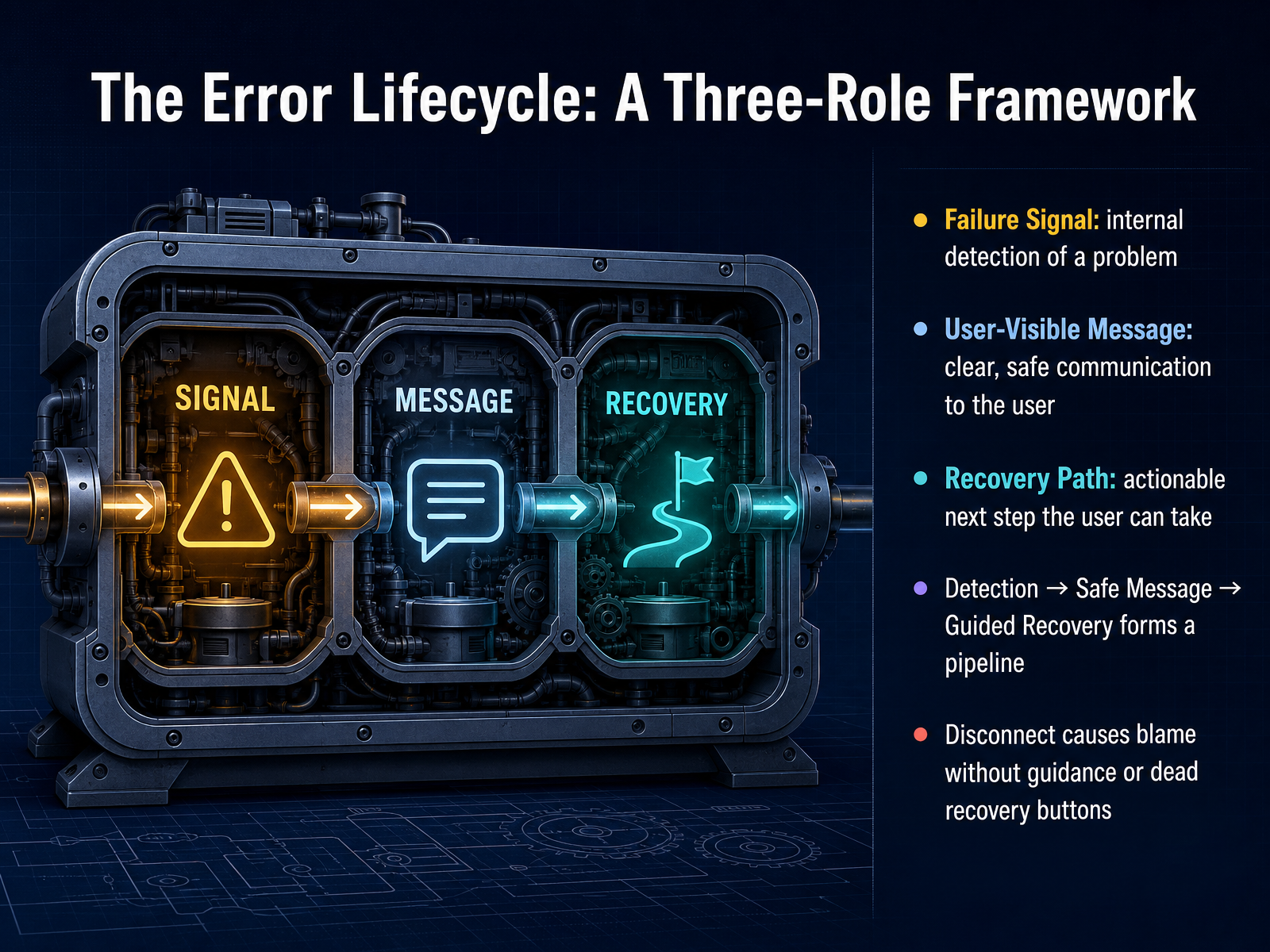 The Error Lifecycle: A Three-Role Framework