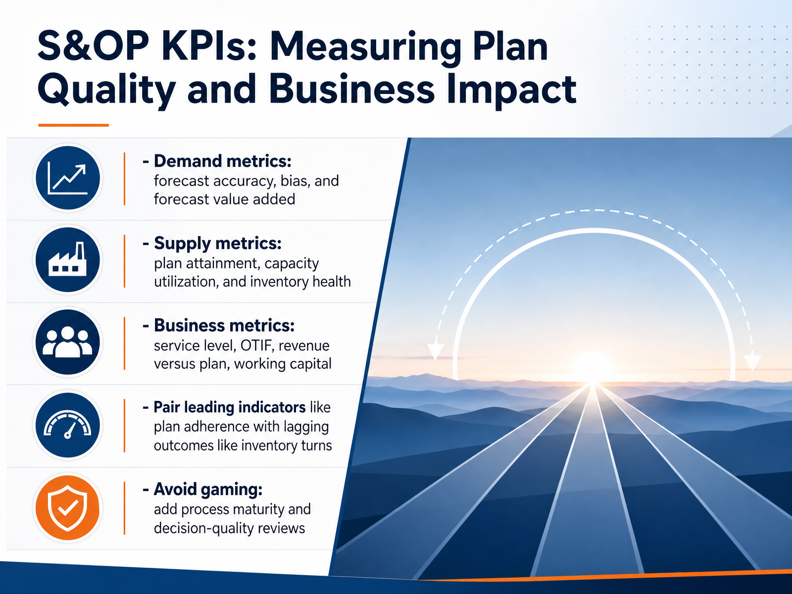 S&OP KPIs: Measuring Plan Quality and Business Impact