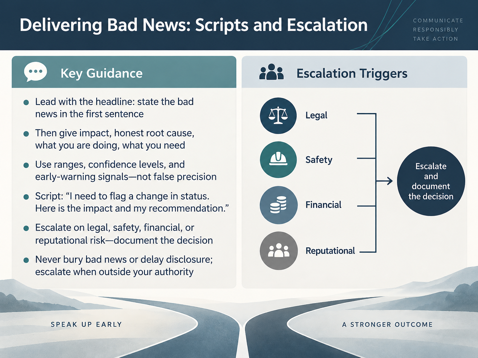 Delivering Bad News: Scripts and Escalation
